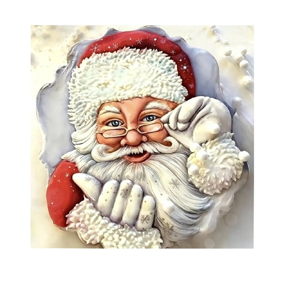 Christmas 5D Pearl Art Kit for Beginner, DIY Diamond Painting Christmas Decoration for Holiday & Gift