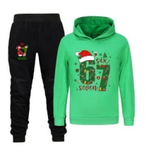 Christmas 67 Shirts And Pants Outfit Set For Kids Six Seven Meme Print Kids Hoodie And Pants For Boys Outfit Warm Tracksuit Playwear 2 Piece With Cozy Pullover And Joggers For Toddler And Youth