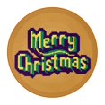 thumbnail image 1 of Christmas 6PCS Round Microfiber Leather Coasters Set, 11x11 cm/4.3x4.3 in Absorbent Drink Mats for Home, Kitchen, and Office - and Easy to Clean Table Coasters, 1 of 6