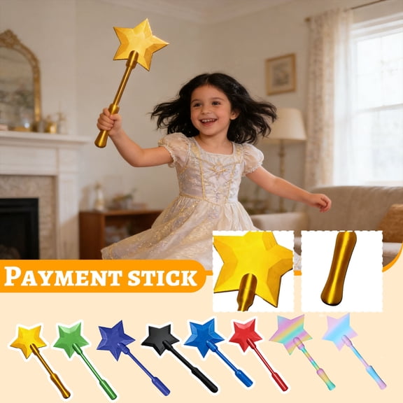 Christmas 8Pcs Magic Payment Wand Credit Card Scepter Holders for Novelty Payment Experience and Costume Cosplay Accessories