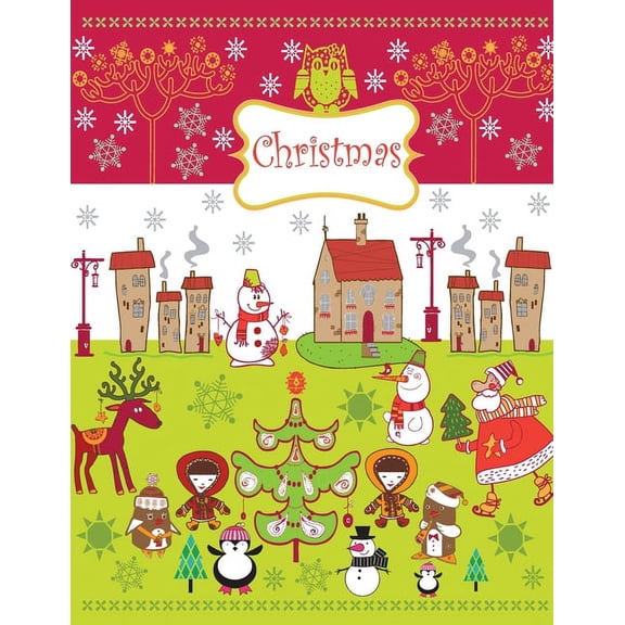 Christmas: A Beautiful Coloring Book With Christmas Design For Kids  Paperback  1672605911 9781672605915 AA Creative Press