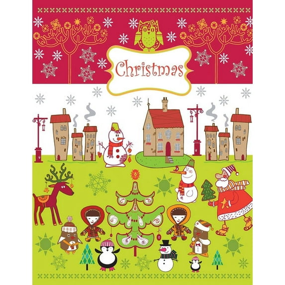 Christmas: A Beautiful Coloring Book With Christmas Design For Kids Paperback 1672605911 9781672605915 AA Creative Press