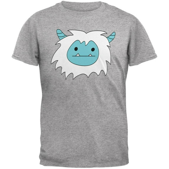 Christmas Abominable Yeti Heather Grey Youth T-Shirt - Youth Medium