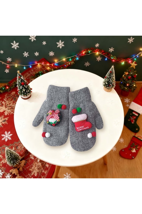 Christmas Accessories Women's Warm Glovesdecoración de casa navidad