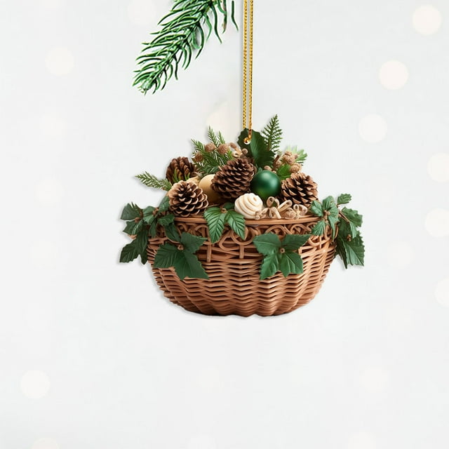 Christmas Acrylic Decoration Pendant Hanging Garland Clips for