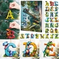 thumbnail image 1 of Christmas Acrylic Dinosaur Letter Pendant Calendar - 24pcs Cute Dinosaur-Themed Alphabet Acrylic Ornaments, Interactive Christmas Countdown Tool, Festive Decor for Bedrooms & Xmas Trees, A, 1 of 5