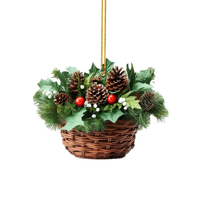 Christmas Acrylic Flower Pendant Pendant Ornament Christmas Hanging