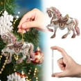 thumbnail image 1 of Christmas Acrylic Horse Hanging Ornament, 2025 Horse Ornament for Christmas Tree, Animal Hanging Ornaments, Perfect Gift for Horse Lovers, 1 of 9