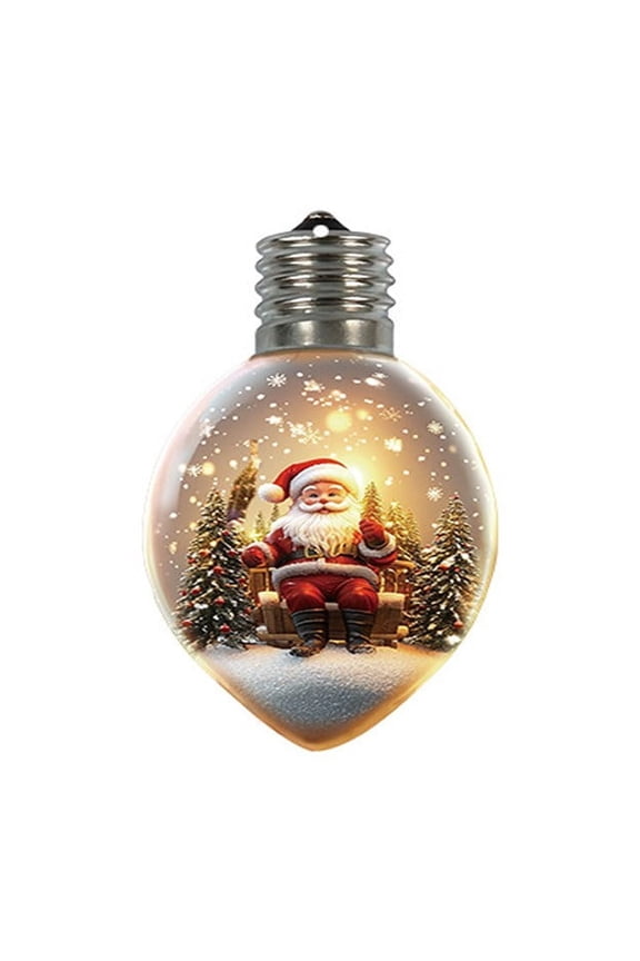 Christmas Acrylic Keychain in Bottle, Car Rearview Mirror Accessories, Backpack Pendant, Festive Holiday Decoration