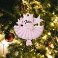 thumbnail image 1 of Christmas Acrylic Ornament-Ballet Dancer Cartoon Pendant,Car/Backpack/Key Chain Decoration Safeglitz, 1 of 4