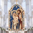 Christmas Acrylic Ornament, Byzantine Holy Family Icon for Christian ...