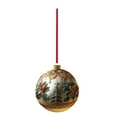 thumbnail image 1 of Christmas Acrylic Ornaments Vintage Round Christmas Tree Decoration Acrylic Santa Claus Gingerbread Man Ornaments for Tree Winter Hanging Decoration for Xmas Home Party (I), 1 of 7