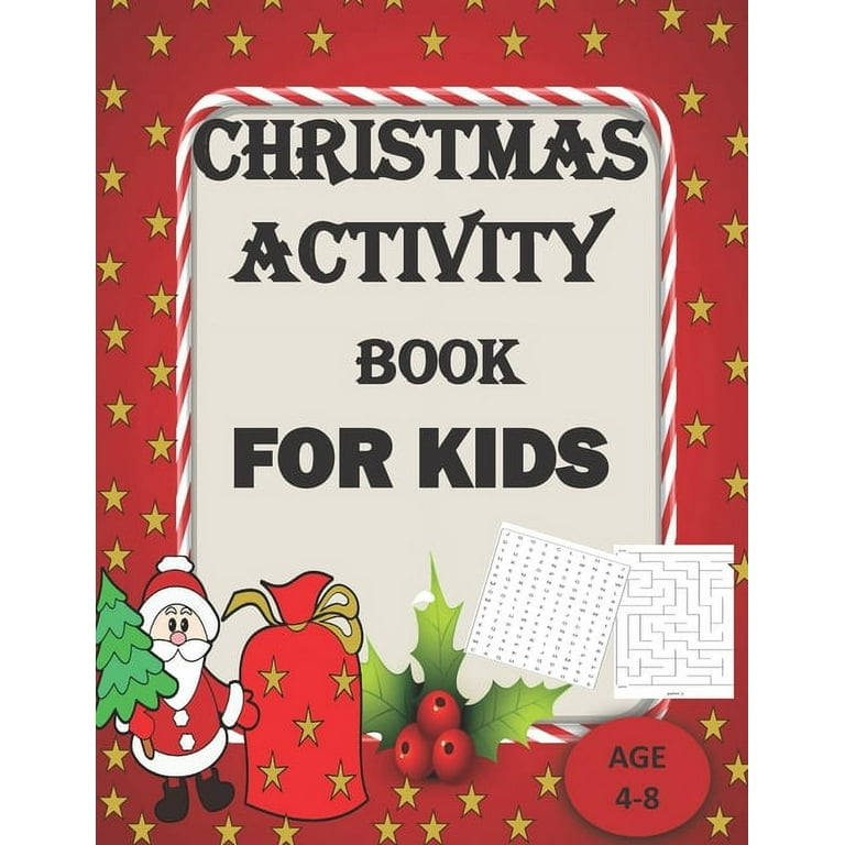 My Christmas Activity Book for Kids Age 4-8, Christmas Coloring