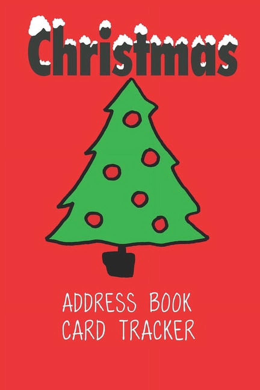 Christmas Address Book Card Tracker Holiday SixYear Send and