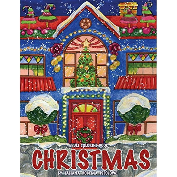 Pre-Owned Christmas!: Adult Coloring Book (Stress Relieving Coloring Pages, Coloring Book for Relaxation) Paperback