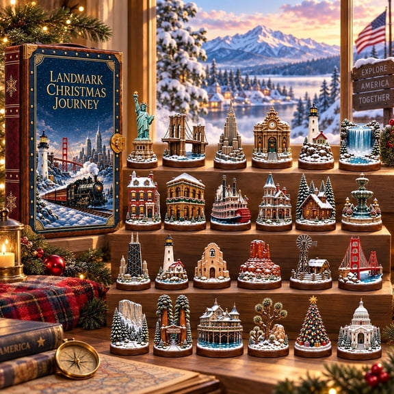 Christmas Advent Calendar 2024 24 Day Countdown with Acrylic Hanging Ornaments Holiday Surprise Gift Box for Kids Family Christmas Tree Decor