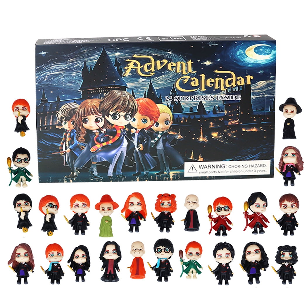 Christmas Advent Calendar 2024 24PCS Harry Potter Cute Cartoon Advent Calendar Minifigures Toys 24 Days of Advent Calendar Ideal for Fans Kids Gifts for Birthday Party Favor Walmart