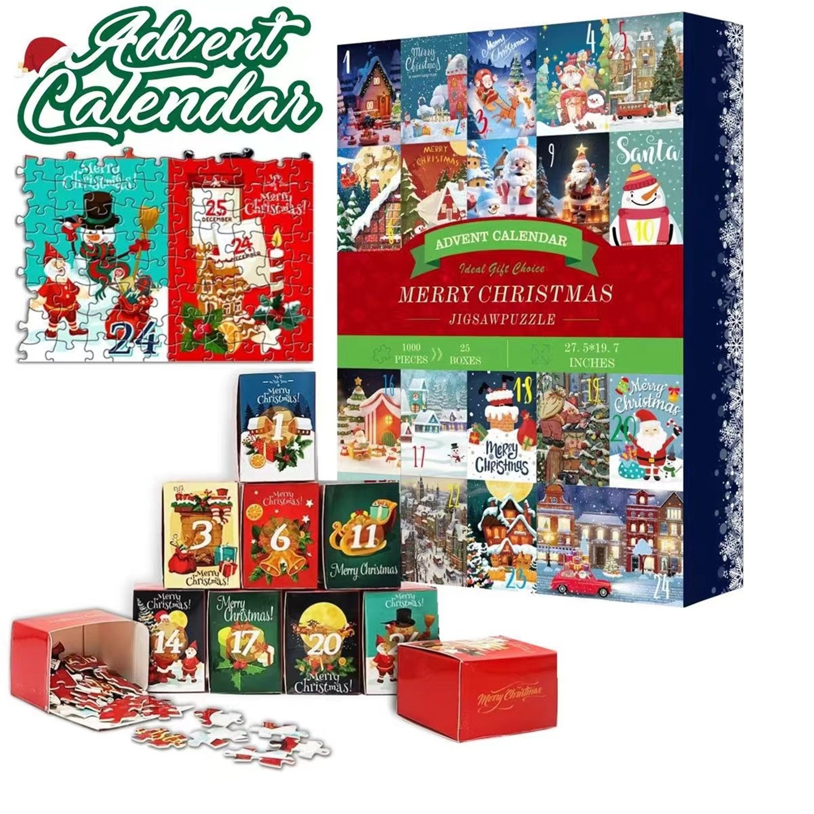 Christmas Advent Calendar 2024 Christmas Countdown Calendar Christmas