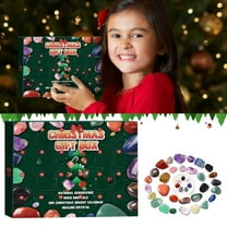 Christmas Advent Calendar 2024 Countdown Set for Kids and Adults with Identifying Sheet and Surprises for Learning and Over 24 Days