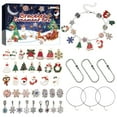 Christmas Advent Calendar 2024 for Girls, 24pcs Bracelets Set Christmas