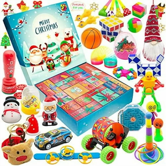 Christmas Advent Calendar 2025-24 Days Countdown Advent Calendars with Surprises Fidget Toys Bulk, Great Xmas Gifts for Kids, Toddler, Teens, Boys, Girls$$Home Decor, Kitchen, & Other