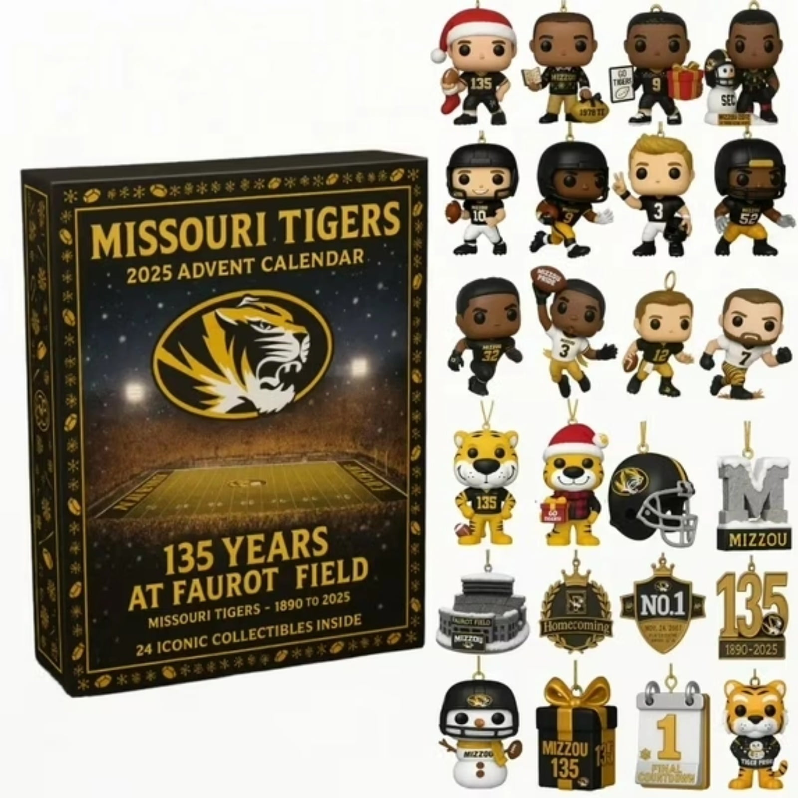 Christmas Advent Calendar 2025 Black Gold Football 135th Anniversary Christmas Advent Calendar 2025 Black Gold Football 135th Anniversary