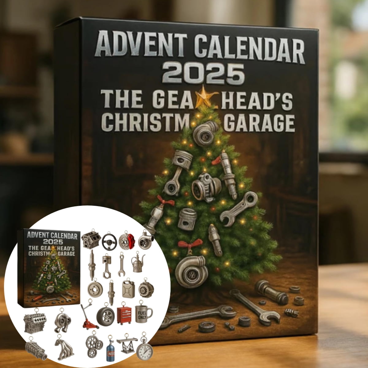 Adventskalender Auto Werkstatt - 24 Tage Autoteile & Werkzeuge Für Autoliebhaber