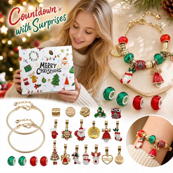Christmas Advent Calendar 2026, 24 Day Festive Countdown Holiday Box, Glam Christmas Decoration, Upscale Christmas Gift for Holiday Events