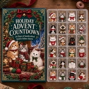 Christmas Advent Calendar 2026, 24 Figurine Ornaments, Holiday Countdown Decoration, Cute Collectible Gift for Kids and Family Celebration