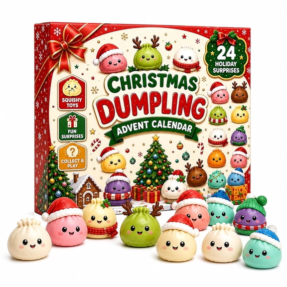 Christmas Advent Calendar 2026, 24 Soft Mini Figures for Holiday Countdown