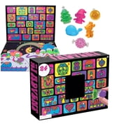 Christmas Advent Calendar 2026, Countdown Gift Box Advent Calendar, Mini Squeeze Squishies Toys, 24 Days of Surprise Collectible Kit Holiday Party Giveaway,C