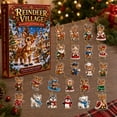 thumbnail image 1 of Christmas Advent Calendar 2026, Reindeer Village Hanging Ornament Countdown, Whimsical Winter Decorations for Christmas Tree Wreath Mantel Window Garland and Seasonal Home Displays, 1 of 6