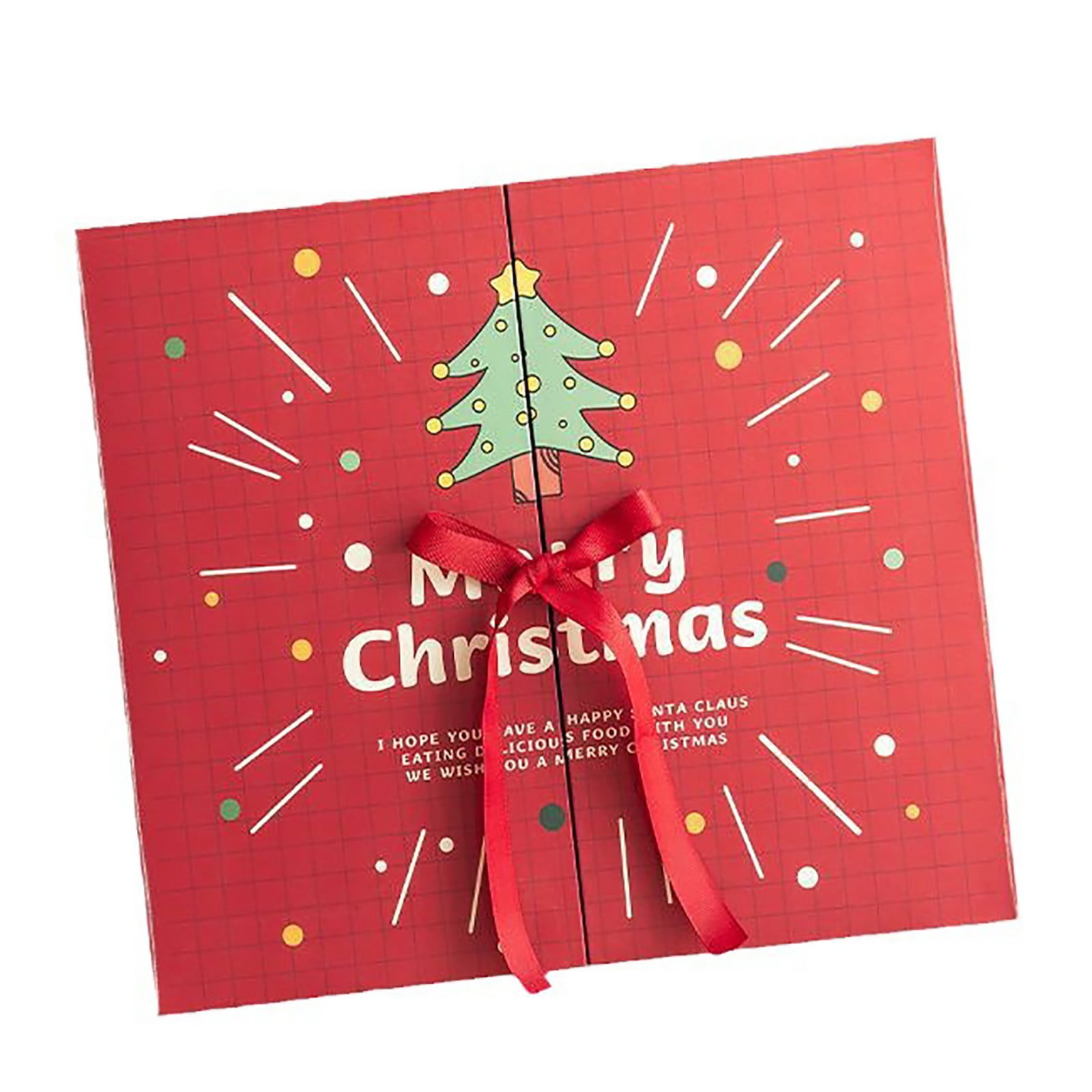 Christmas Advent Calendar With 24 Cardboard TreasureBoxes Empty Xmas Christmas Advent Calendar With 24 Cardboard TreasureBoxes Empty Xmas
