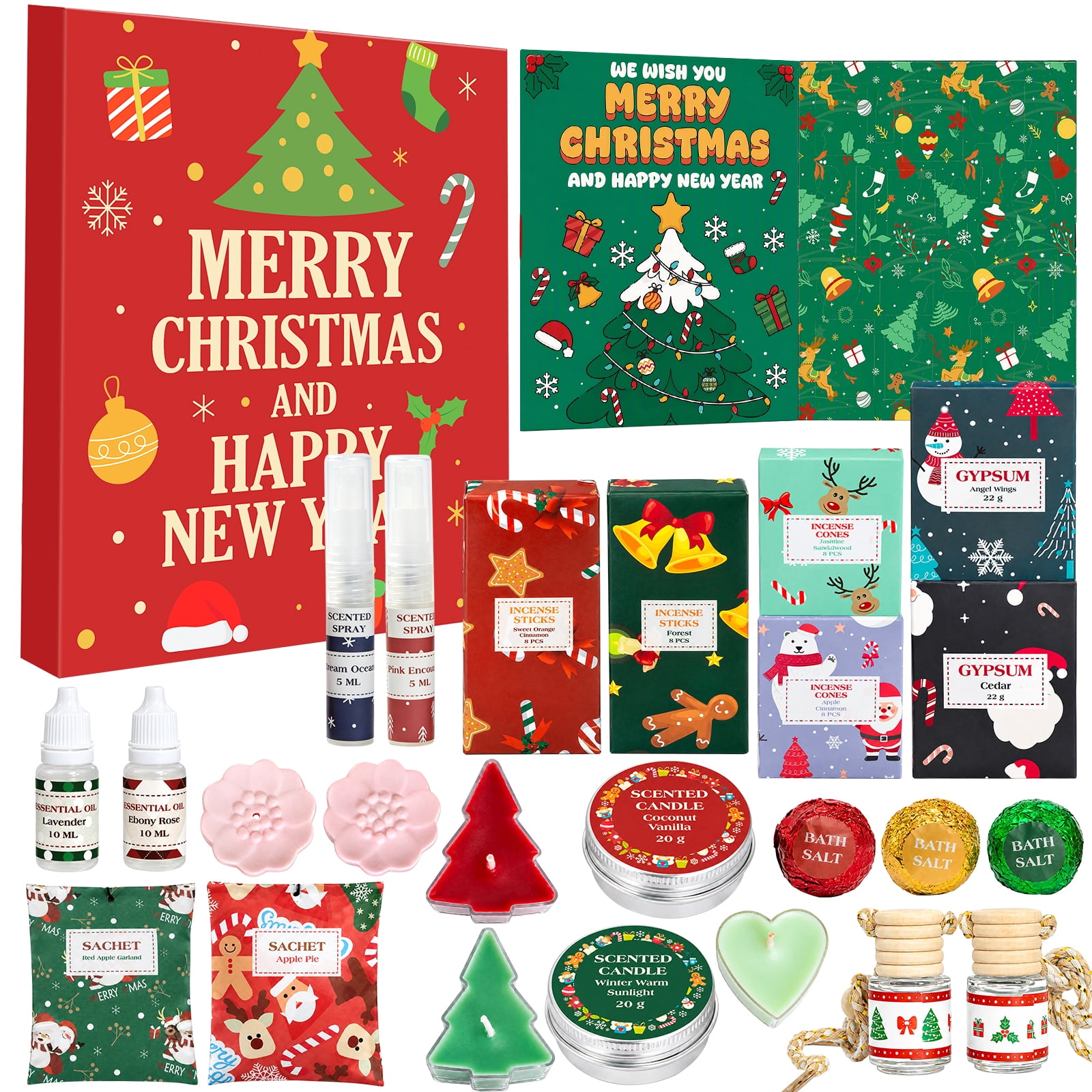 Christmas Advent Calendar, 24 Day Fragrance Collection, Seasonal ...
