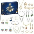 thumbnail image 1 of Christmas Advent Calendar Accessories, 24 Days of Xmas Countdown Calendar Blind Box Surprise, Creative Jewelry Charm Kit, 2025 Christmas New Year Birthday Gift for Teens Women，Style 3, 1 of 5