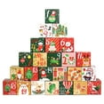 thumbnail image 1 of Christmas Advent Calendar Boxes 24 Days Christmas Countdown Calendar Cardboard Number Gift Boxes Empty Advent Calendar Candy Box Countdown to Christmas, 1 of 6