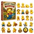 thumbnail image 1 of Christmas Advent Calendar Ducky Farm 24 Mini Christmas Ornaments Set for Student Holiday Countdown Decor Gift, 1 of 6