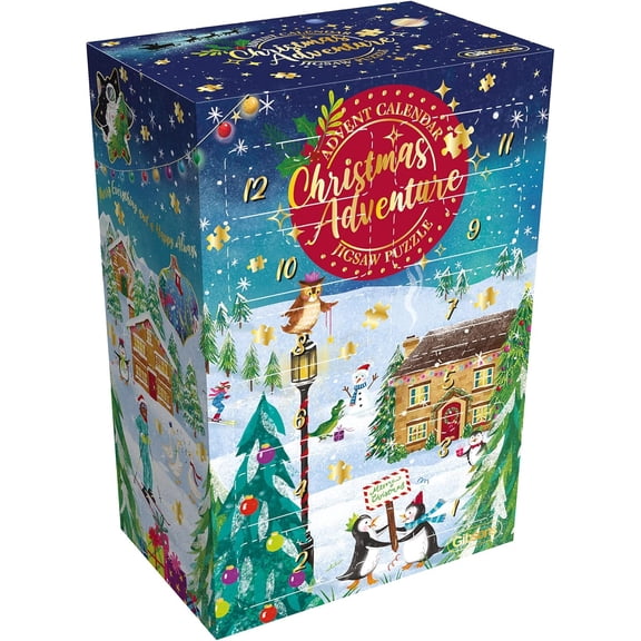 Christmas Advent Calendar Jigsaw Puzzle - Christmas Adventure | Sustainable Puzzle for Adults | Great Gift for Adults | CF Games
