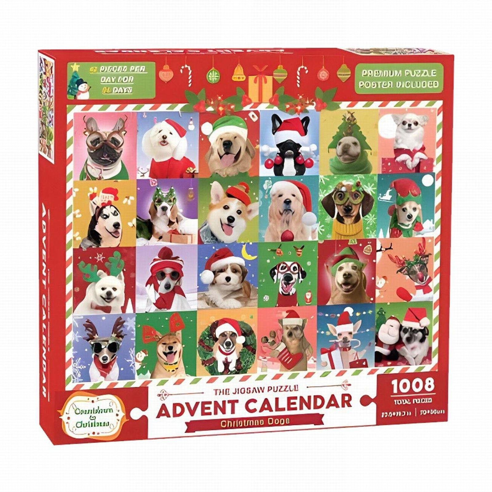 Christmas Advent Calendar Puzzle 1000 Pieces Puzzle Toy Advent Calendar