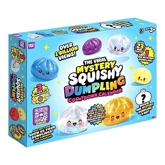 Christmas Advent Calendar Squishy Surprise, Daily Squishy Sensory Toy Gift, Sensory Stress Relief Gift for Kids and Adults