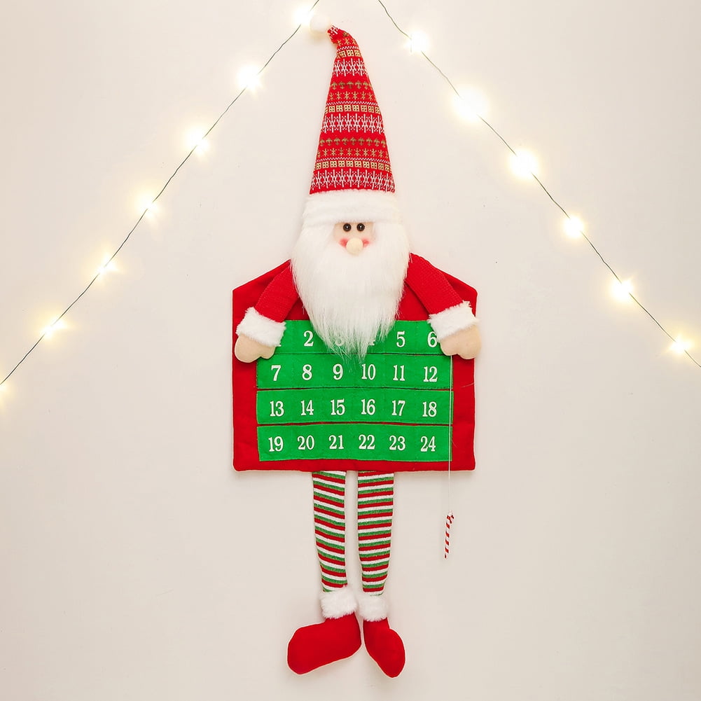 Christmas Advent Calendar Xmas Countdown Calendar Hanging Christmas