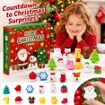 thumbnail image 1 of Christmas Advent Calendar with 24 Mini Toys Figurines, 24-Piece Assorted Holiday Characters, for Student Ages 3+, Countdown Toys Set, 1 of 5