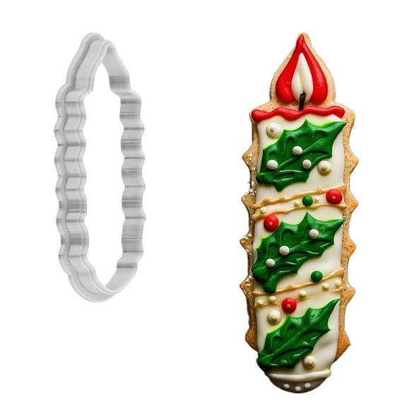 Christmas Advent Candle Cookie Cutter 4 Inch Made in USA by WONDERTORY