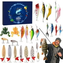 Christmas Advent Fishing Countdown Set 24 Days 3D Experience for Adults and Teens Unique Surprise