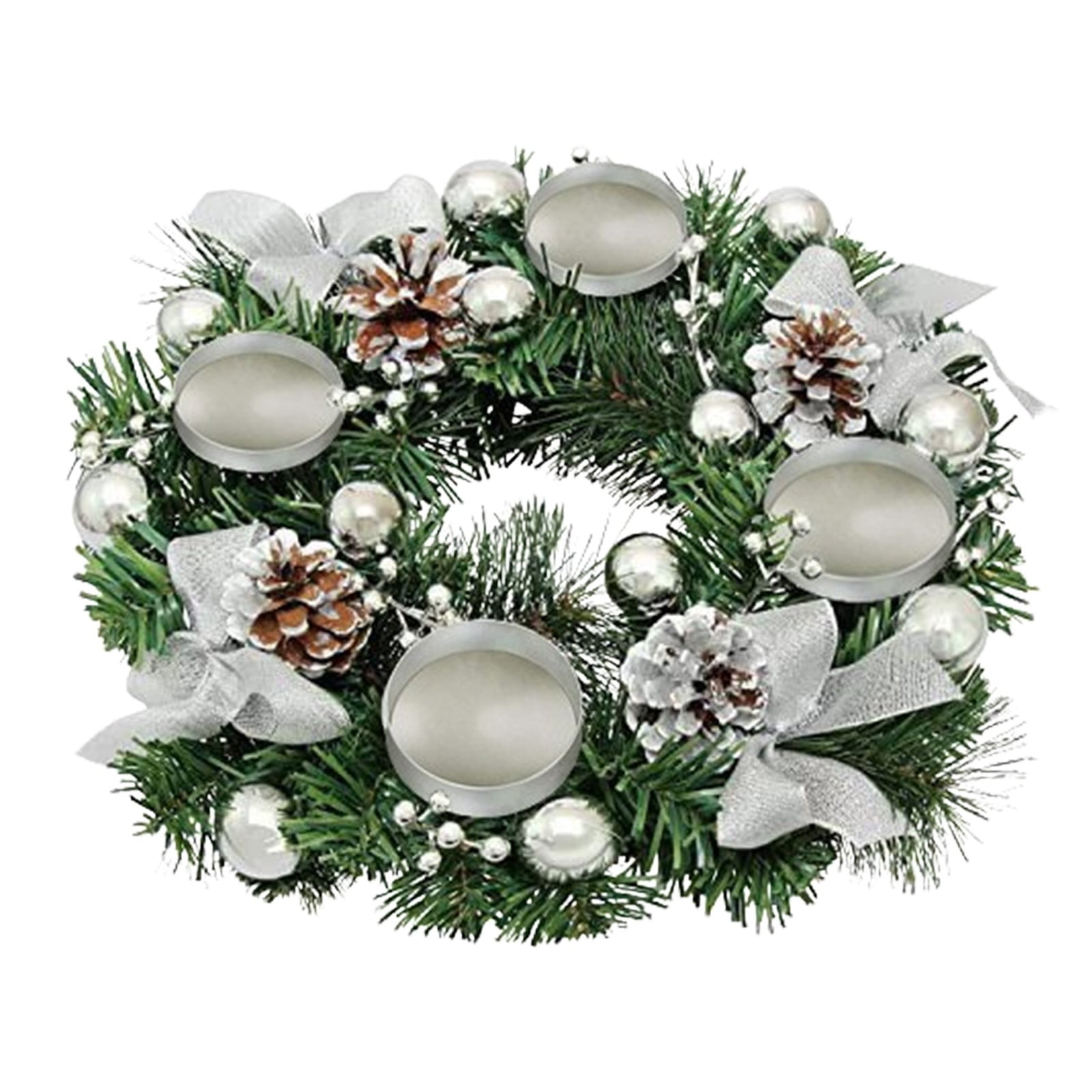 Christmas advent wreath 13 inch advent candle holder ring artificial
