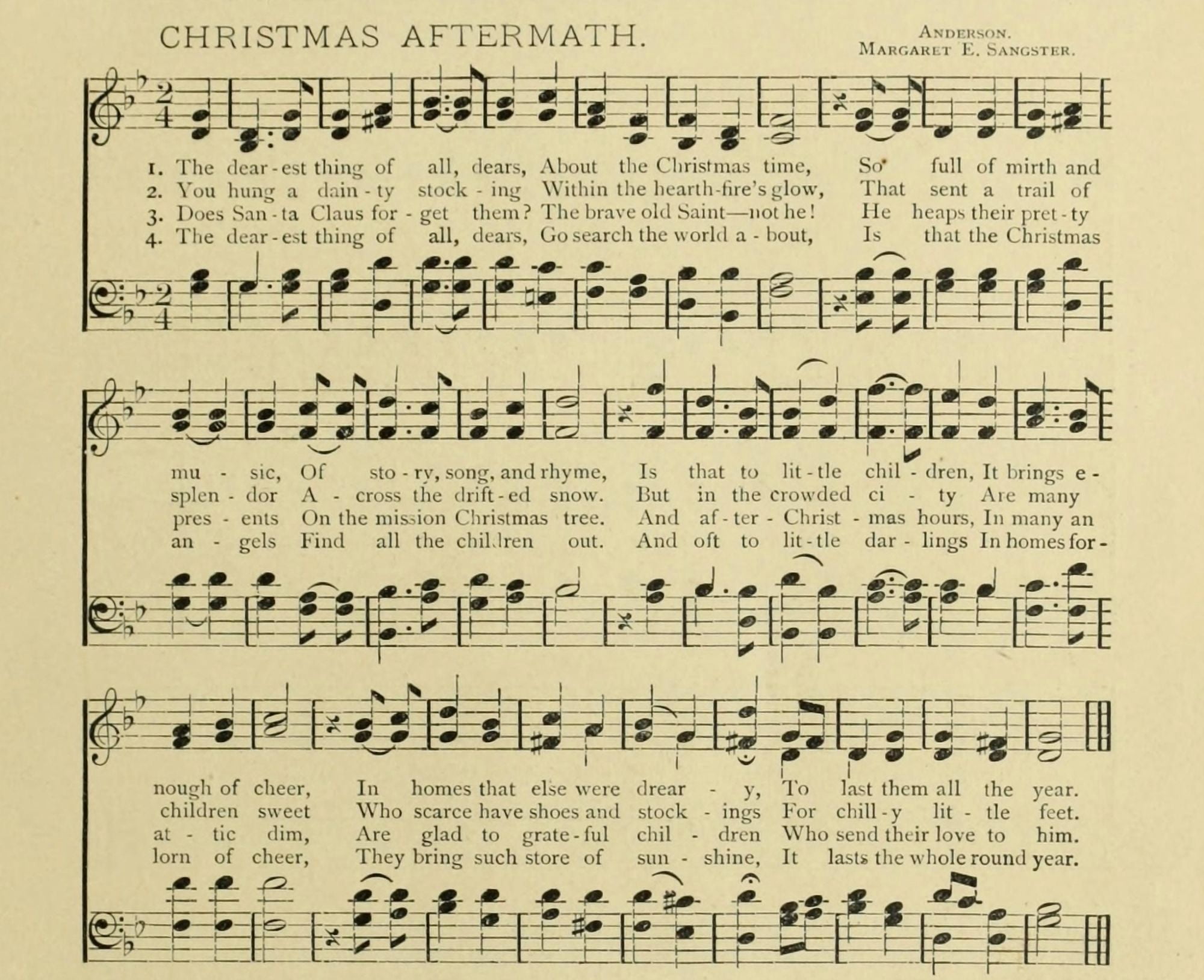 Christmas Aftermath Christmas in Song & Story 1891 Canvas Art - (18 x 24)