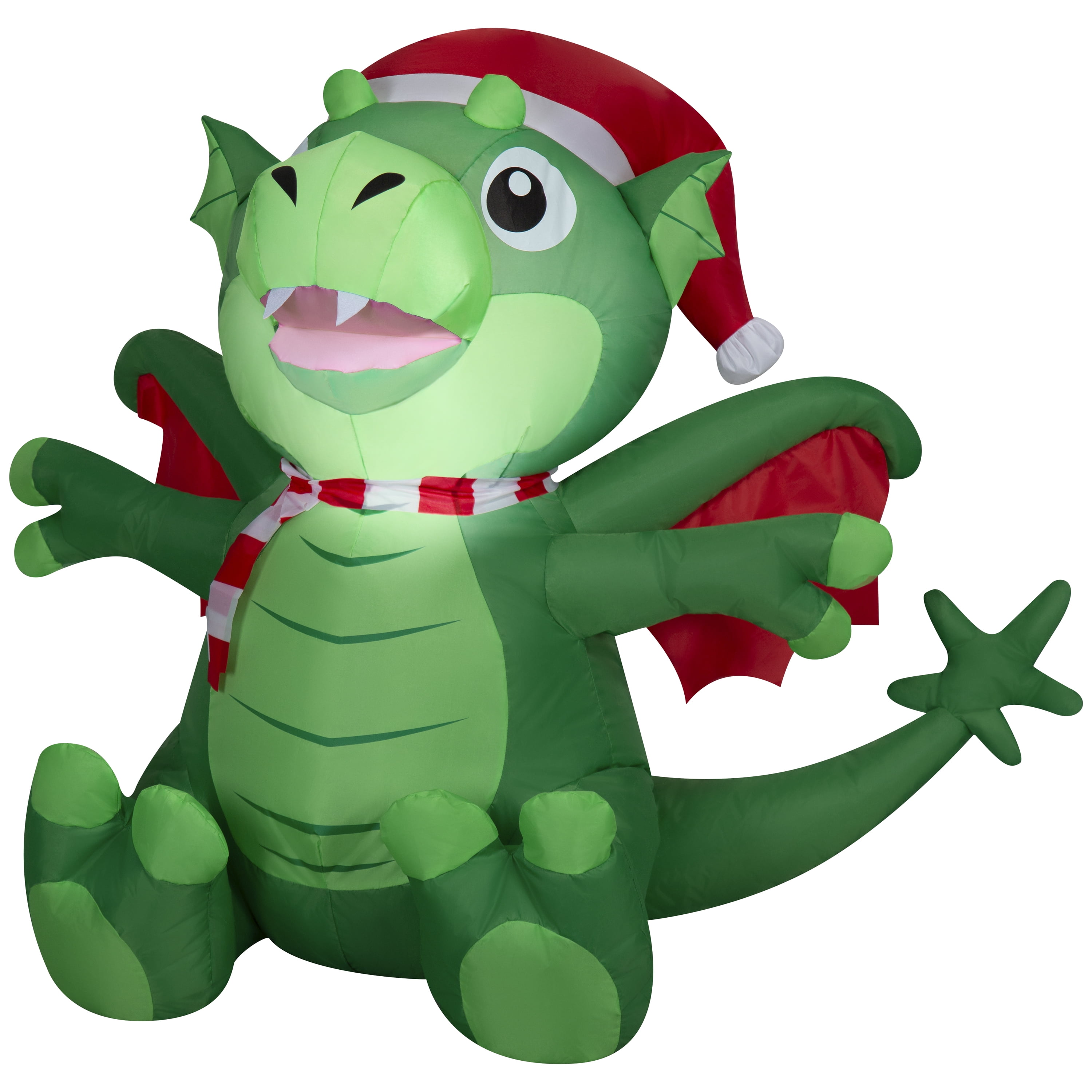 New Christmas Airblown Inflatables Yard Decoration Dragon, 3.5 ft