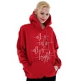 thumbnail image 1 of Christmas All Is Calm and Bright Hoodie Sweatshirt Women Brisco Brands M, 1 of 6
