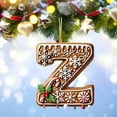 thumbnail image 1 of Christmas Alphabet Ornaments Set Personalized BYO Tree Decor - 26 Letters Holiday Home Decoration Custom Tree Hanging(Z), 1 of 4