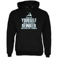 thumbnail image 1 of Christmas Always Be Yourself Reindeer Black Adult Hoodie, 1 of 1